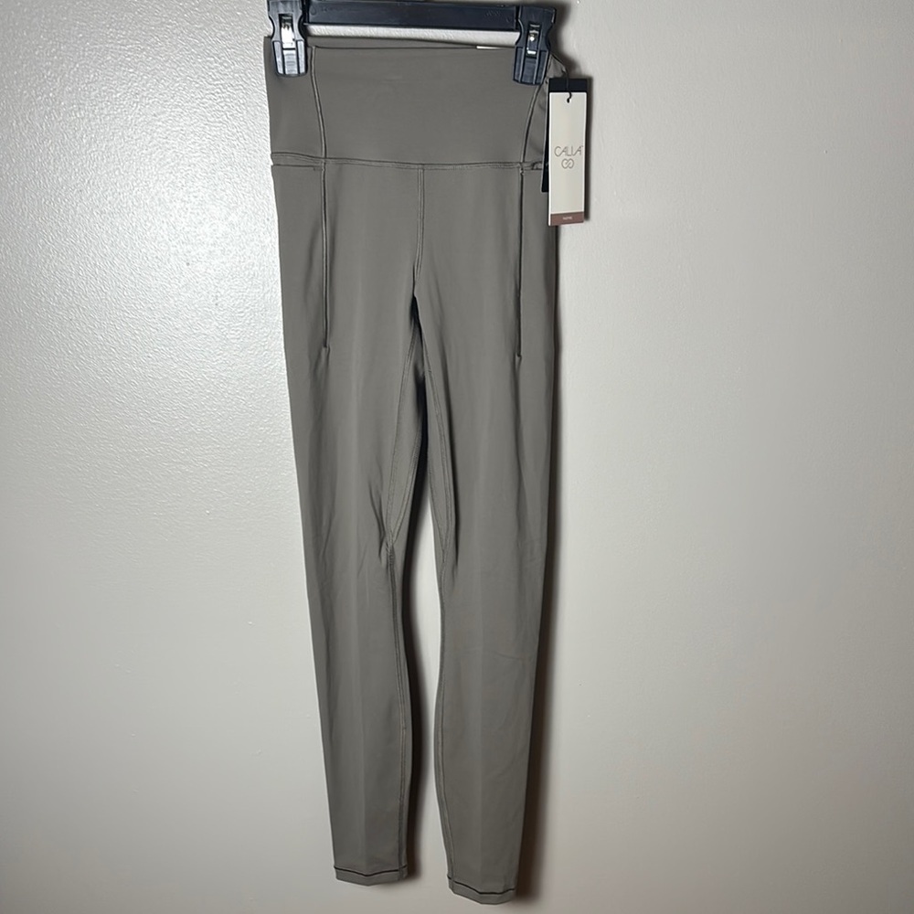 NWT Calia Inspire High-Rise 7/8 Leggings XS Dark Grey Athletic Leggings